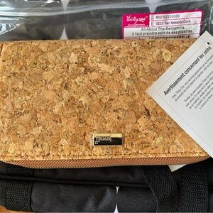 Thirty-One Cork Wallet with Metallic Accents